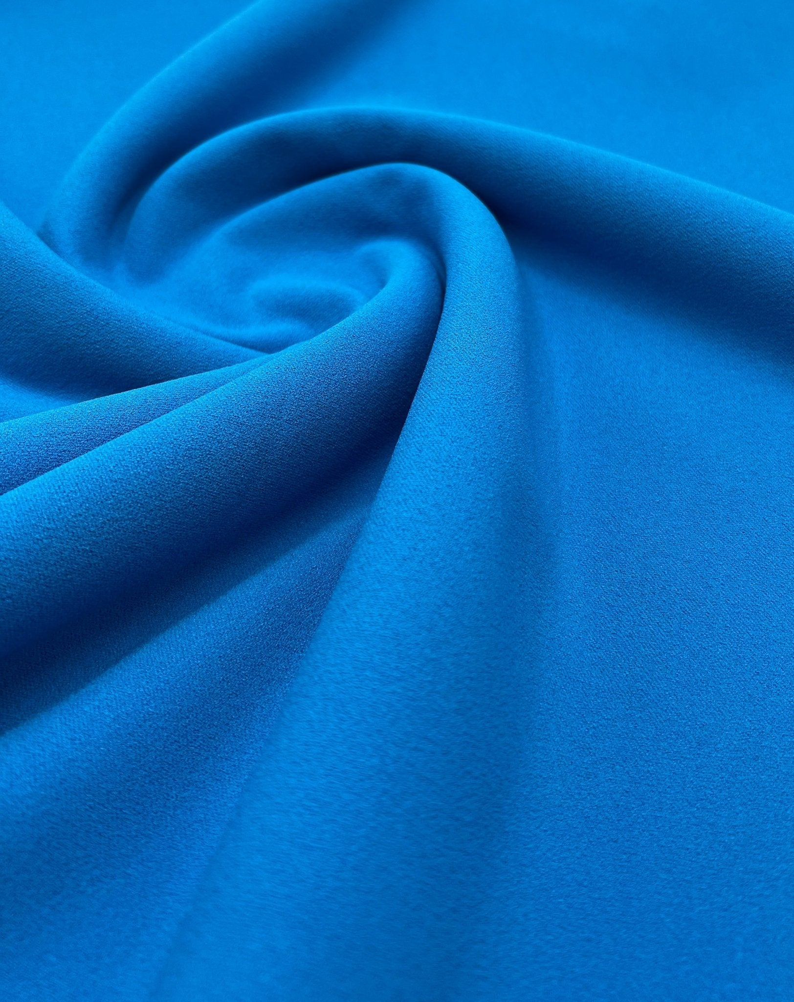Plain Light Blue Scuba Crepe Stretch Jersey Fabric 4 Way Stretch - T9 Fabrics